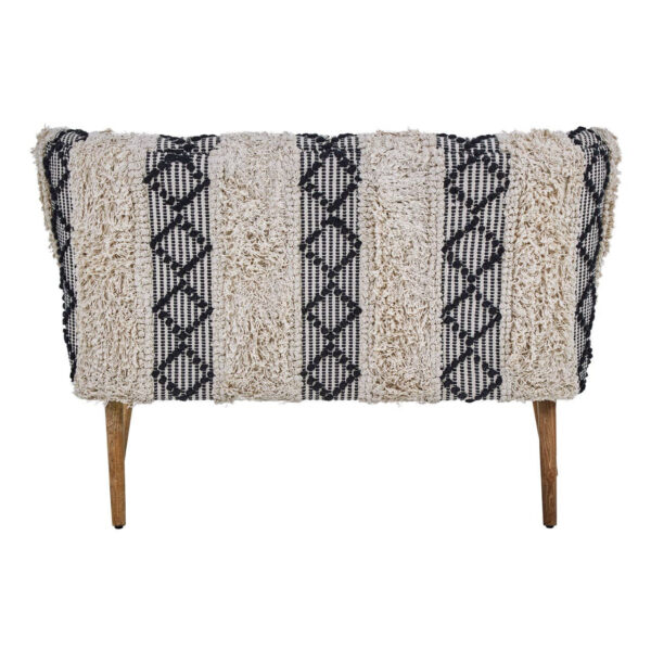 Cefena Black and White Moroccan Design Bench