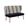 Cefena Black and White Moroccan Design Bench