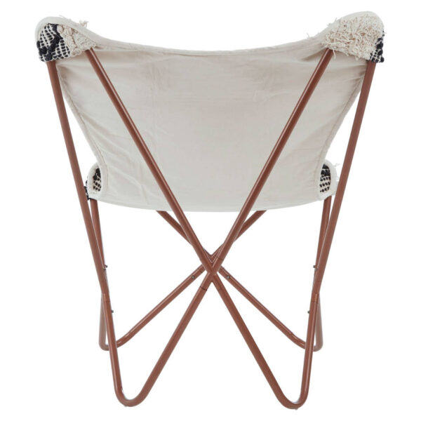 Cefena Black and White Pattern Butterfly Chair