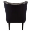 Cefena Black and White Textured Moroccan Design Chair