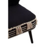 Cefena Black and White Textured Moroccan Design Chair