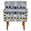 Cefena Kilim Style Armchair with Mango Wood Legs