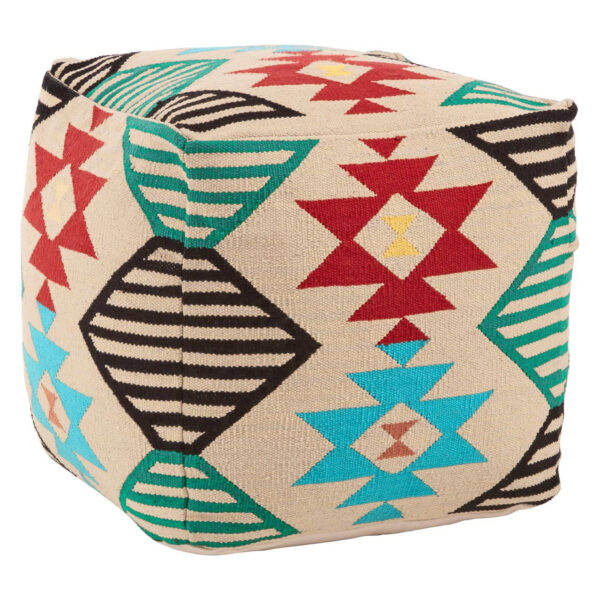 5527804__34712.1754515568.jpg Cefena Multi Colour Kilim Style Pouffe