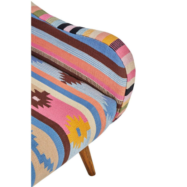 5527805_mac_01__43745.1767257518.jpg Cefena Multi Colour Kilim Style Fabric Chair With Mango Wood Legs