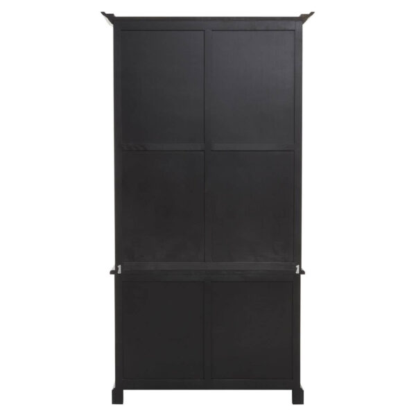 Lyon Black Oak Wood Tall Cabinet