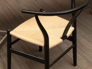 Lyon Wishbone Matte Black Chair