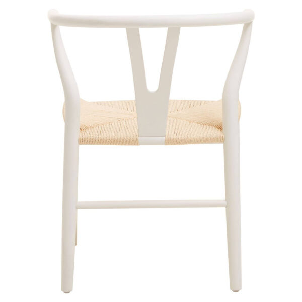 Lyon Wishbone Antique White Chair