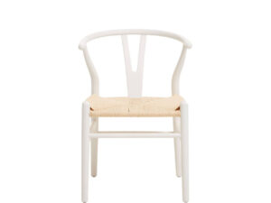 Lyon Wishbone Antique White Chair