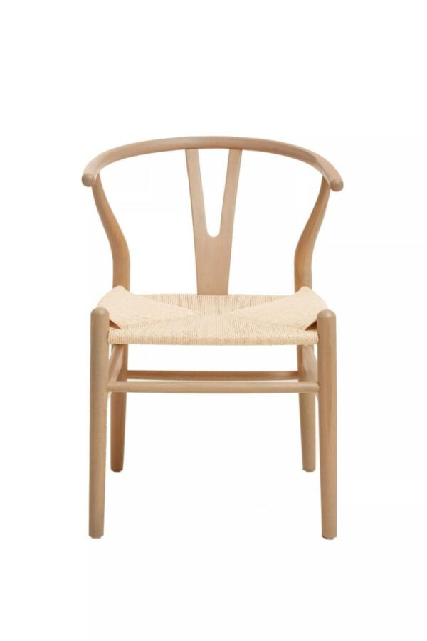Lyon White Oak Wood Chair Weave Seat