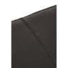 Inca Black Leather Bench with Teak Wood Legs