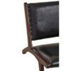 Inca Genuine Black Leather Lounge Chair