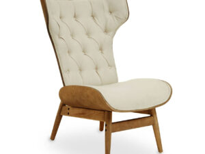 Vinsi Beige Chair With Winged Back