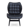 Vinsi Black Leather Effect Chair