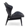 Vinsi Black Leather Effect Chair