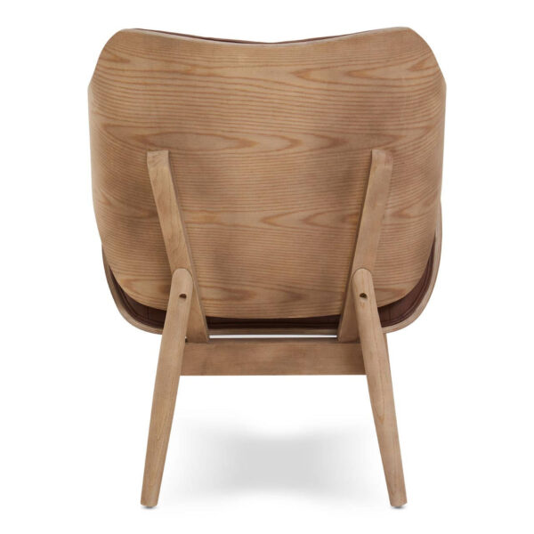 Vinsi Brown Leather Effect Chair