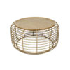 Mataram Rattan Coffee Table With Glass Top