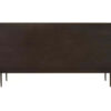 Jakara Black Finish Sideboard with 4 Doors and 3 Drawers