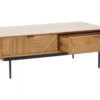 Jakara Natural Finish Coffee Table with Drawers