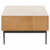 Jakara Natural Finish Coffee Table with Drawers