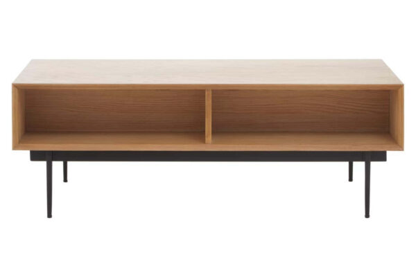 Jakara Natural Finish Coffee Table with Drawers
