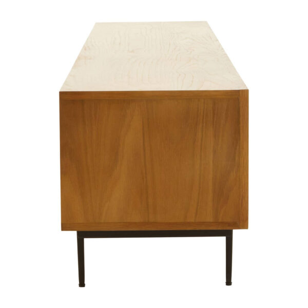 Jakara Natural Finish Carved Media Unit