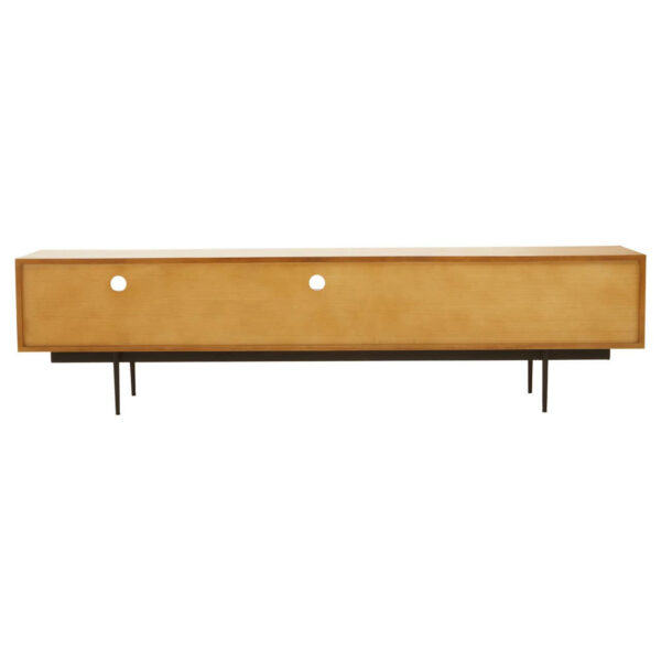 Jakara Natural Finish Carved Media Unit