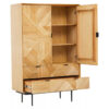 Jakara Natural Finish Cabinet with Drawers