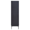 Jakara Black Finish Carved Cabinet