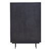 Jakara Black Finish Carved Cabinet