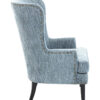 Welham Blue Wingback Lounge Chair