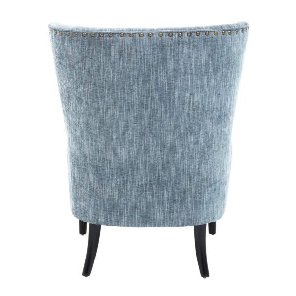Welham Blue Wingback Lounge Chair