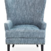 Welham Blue Wingback Lounge Chair