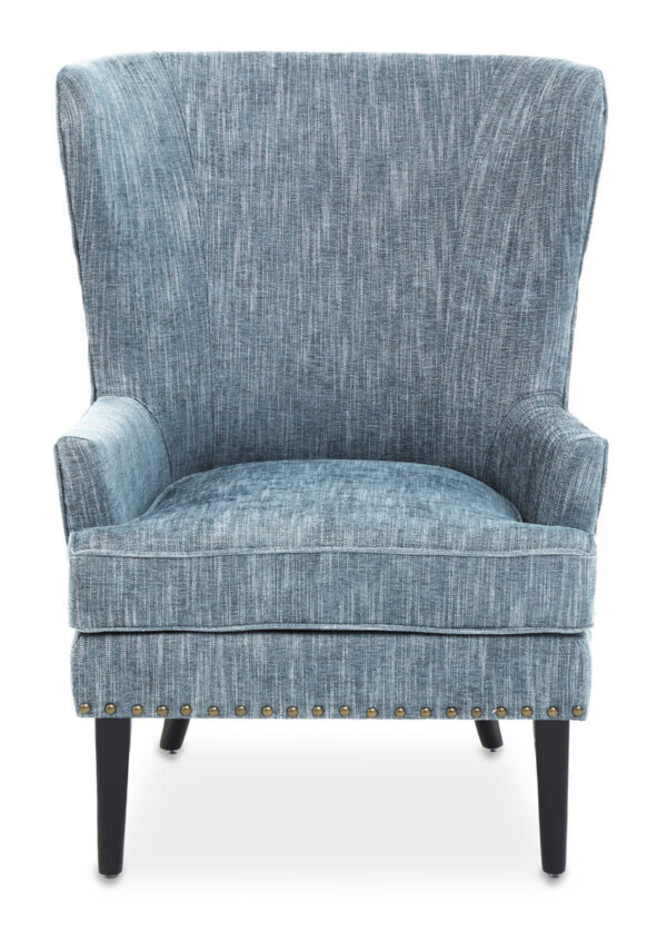 Welham Blue Wingback Lounge Chair
