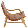 Kendari Brown Woven Leather Chair