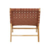 Kendari Brown Woven Leather Chair