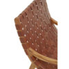 Kendari Brown Woven Leather Chair