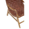 Kendari Brown Woven Leather Chair