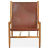 Kendari Antique Dark Brown Leather Chair