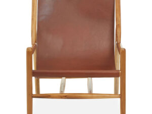 Kendari Antique Dark Brown Leather Chair