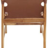 Kendari Antique Brown Leather Sling Chair