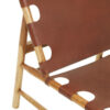 Kendari Antique Brown Leather Sling Chair