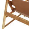 Kendari Antique Brown Leather Sling Chair