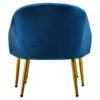 Yasmeen Midnight Blue Chair And Footstool