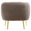Yasmeen Dark Beige Velvet Armchair