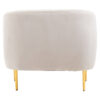 Yasmeen Silver Grey Velvet Armchair