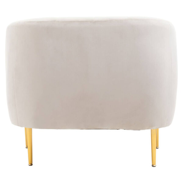 Yasmeen Silver Grey Velvet Armchair