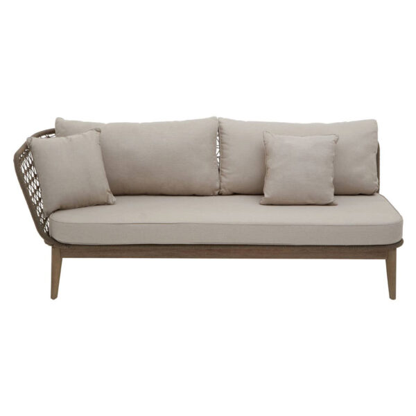 Opus Woven Rope Chaise Longue with Cushions