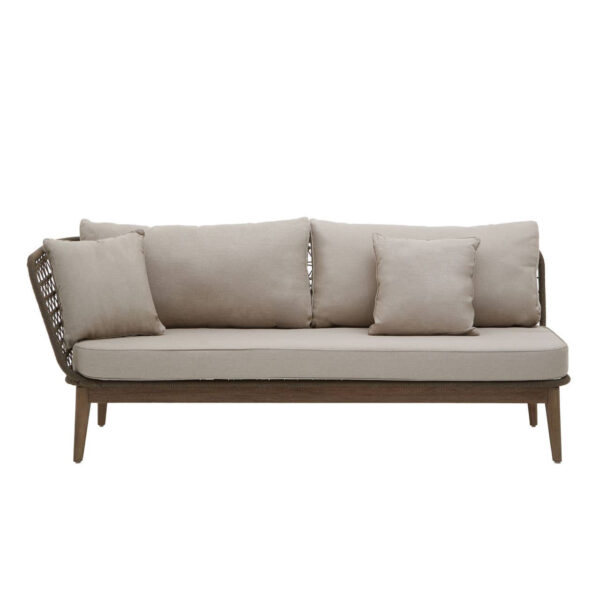 Opus Woven Rope Chaise Longue with Cushions