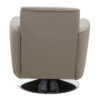 Wester Mink Leather Effect Swivel Chair