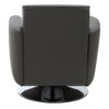 Wester Grey Leather Effect Swivel Chair